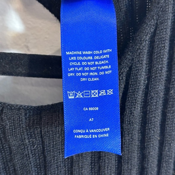 KIT and ACE Sz L Cyprus Market 100% Merino Wool Ribbed Back Keyhole Long Dress - Picture 7 of 13